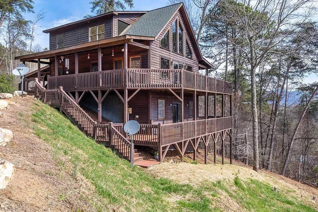 Mistletoe Cabin- Private Cabin W Views, Hottub, Pet Friendly Мерфи Экстерьер фото